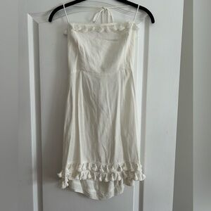 Princess Polly White Lightweight Dress with Tassel Detail